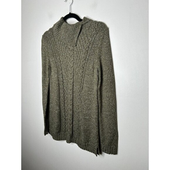 Talbots Green Turtleneck Long Sleeve Sweater 100% Cotton Size XSmall NWT - Picture 2 of 9